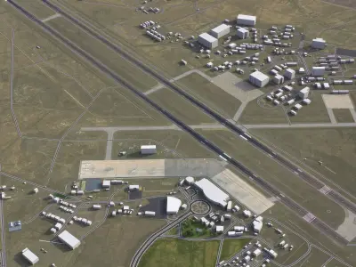 Tabriz - 3D Airport Model Low-poly 3D model