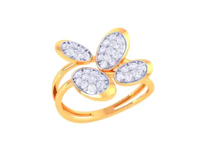 Women Ring MTL 3dm STL OBJ FBX Details 3D print model 4