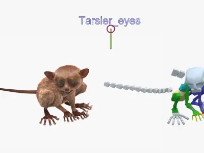  Tarsier Fur Rigged 