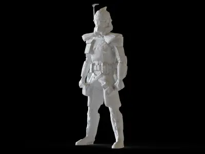 Clone Figure 3d model Scan Low-poly 3D model