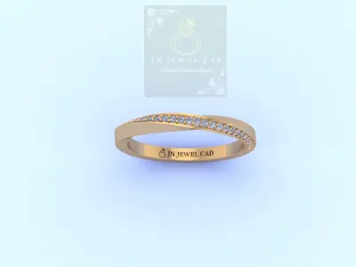 STYLE ELEGANT SIMPLE DECENT RING 3D print model