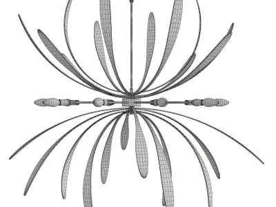 Dahlia Chandelier 3D model