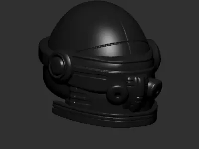 helmet high poly sculpt 3d printable ver 7 3D model 3D model 195