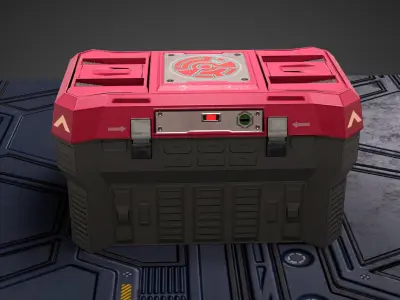 Sci Fi Box  Low-poly 3D model