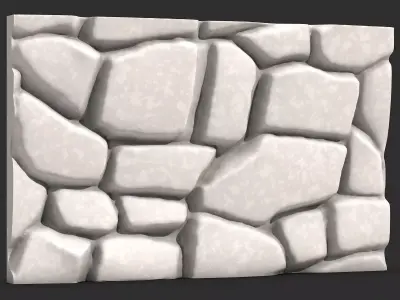 Game Optimized Rock Wall Mesh 3D print model purchase
