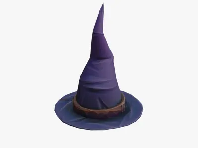 Wizard Hat Low-poly 3D model
