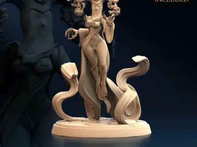 Veil Seer Nude Set x4 3D print model