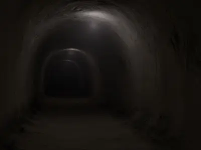tunnel computer screen showing 3D model