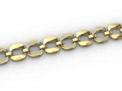 Gold bracelet chains new collection 51-60 3D print model 3D 3D print model