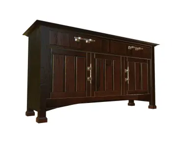 Floor Cabinet Low-poly 3D model