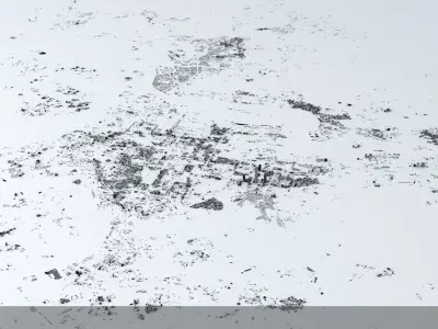 Taipei City Streets and Buildings 3D model