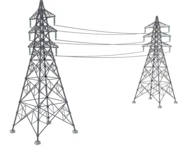 Electrical Power Line 3D model