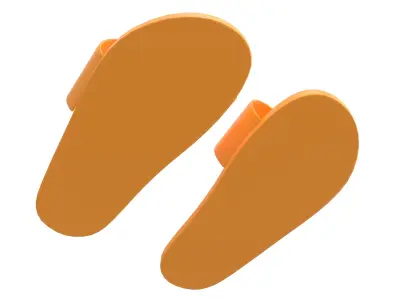 Flip Flops v5 006 Low-poly 3D model