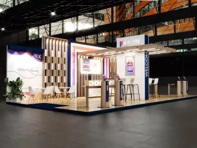 Exhibition stand 6mx12m 3D model