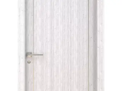 Door-076 wooden door 3D model