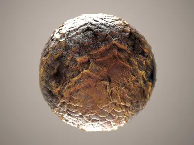10 Materials Skin Dragon Seamless PBR Volume 2 Texture