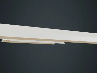 Fluorescent Bulb 1A Low-poly 3D model