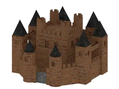 Blender 3D model Castle Free 3D model