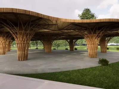 Bamboo Architecture 3D model