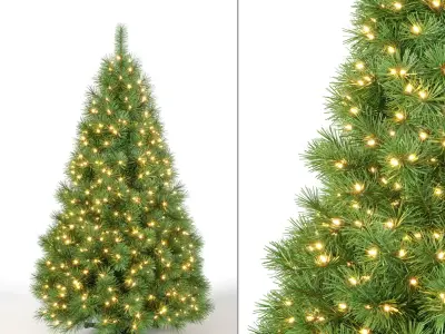 Christmas Tree 5 feet With Lights 3D model
