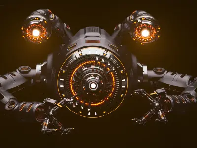 Sci-Fi Drone Advanced 3D model