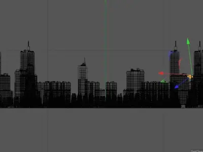 City large scale  3D model