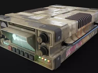 SCIFI Device001 Low-poly 3D model