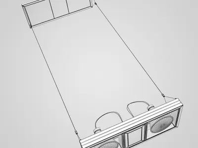 Hanging Halogen Lamps 14 3D model