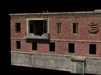 Old style warehouse 3D model
