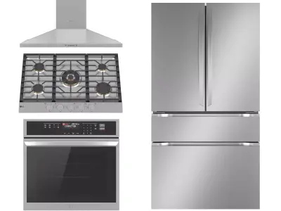 LG kitchen appliance collection 3D model