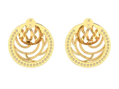 Light weight ring earrings pendant set 3dm stl 4 renders model  3D print model