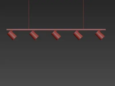 Chandelier railing hanging 3D model
