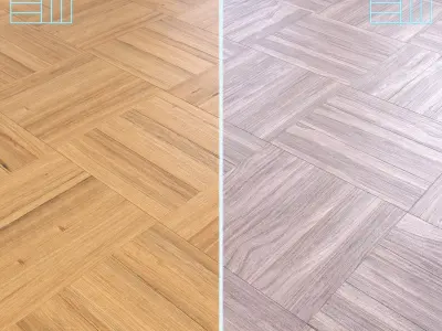 Parquet - Laminate - Wooden floor 2 in 1 Low-poly 3D model 179