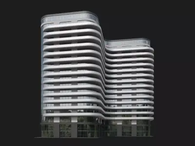 Wavecrest Towers 3D model