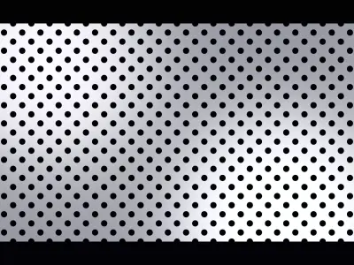 Perforated panel with 19 percent opening 25O81 3D model