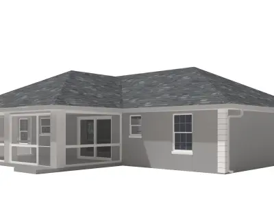 House-023 Low Poly 3D model