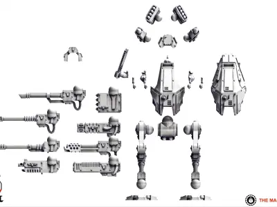 Valour Korps - Walker Builder 3D print model