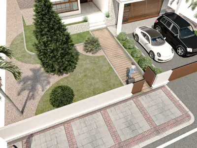 3D Modeling Architecture Modern Residence 3D model