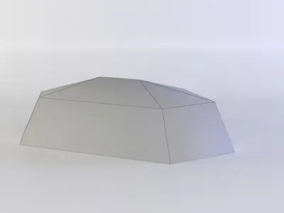 Stepping stone  Low-poly 3D model