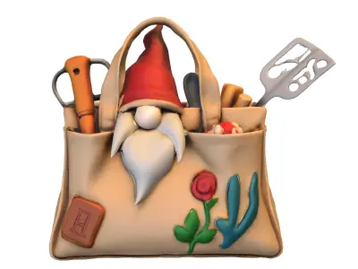 Pack Bags Low-poly 3D model