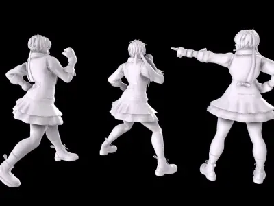 Street Fighter - Sakura 3D print model