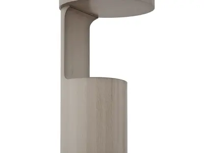 Hout End Table Crate and Barrel 3D model