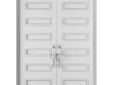 Entrance door set68 3D model