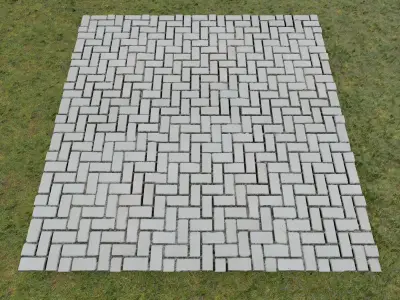 Brick Paver Texture Seamless 3D model