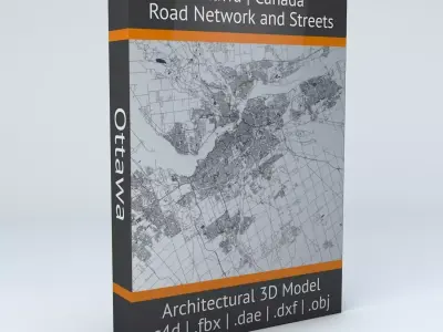Ottawa Road Network and Streets 3D model