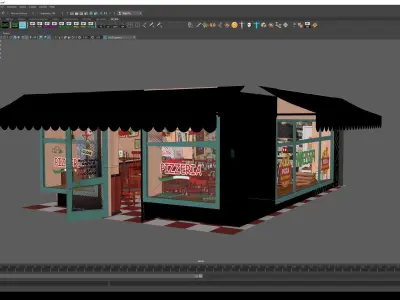 PIZZERIA 3D model