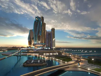  Downtown Night Scene 