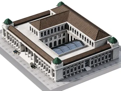 Building03 NewYork-Style Low-poly 3D model