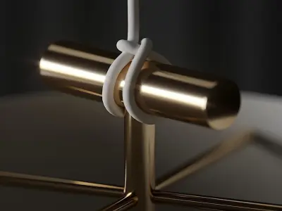 Castor Fresnel Pendant Lamp by 2Modern 3D model