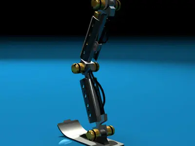 Robot leg 3D model